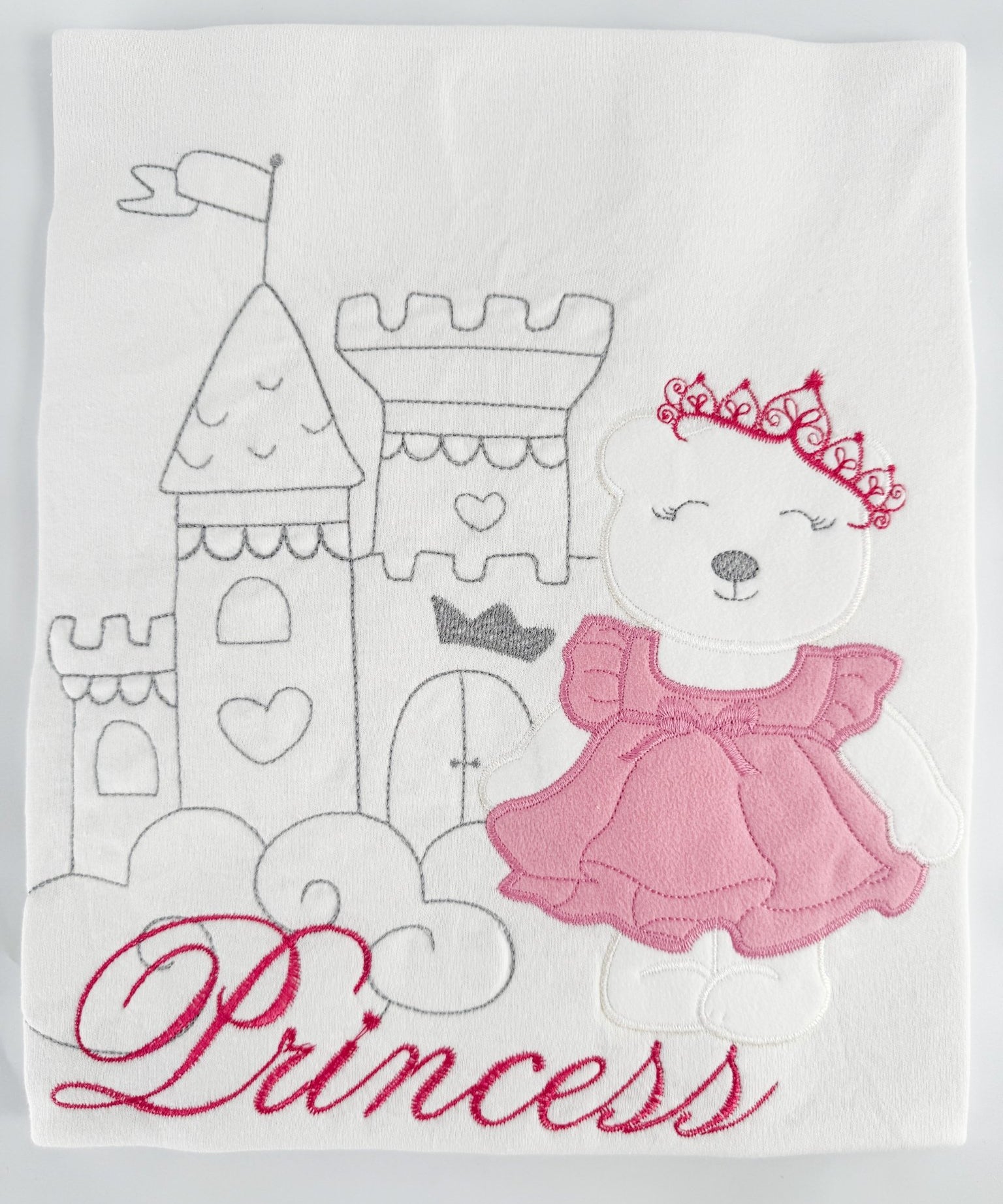 Patura bebelus bumbac cu printesa - Botez bebelusi