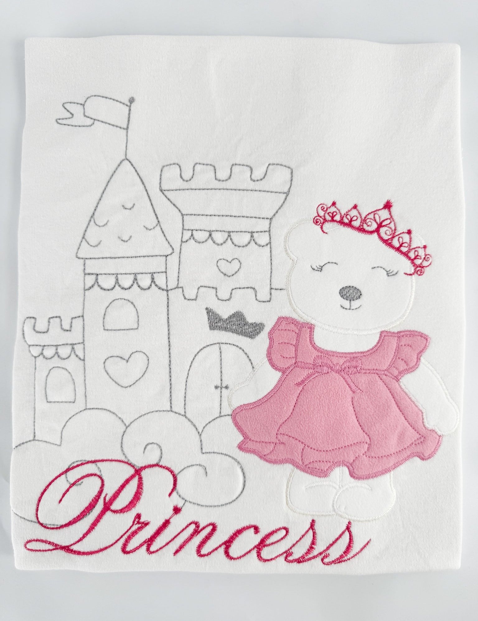 Patura bebelus bumbac cu printesa - Botez bebelusi
