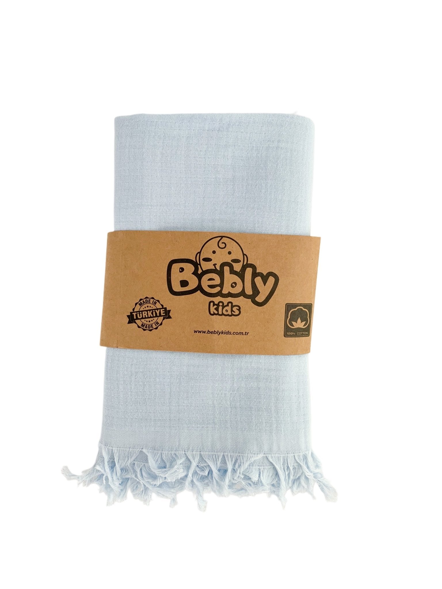 Patura bebelus din muselina bleu - Botez bebelusi