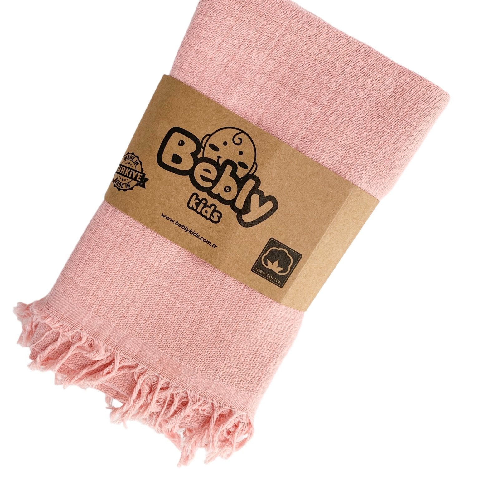 Patura bebelus din muselina roz - Botez bebelusi