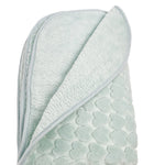 Patura bebelusi pufoasa cu inimioare - verde - Botez bebelusi