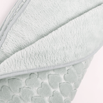 Patura bebelusi pufoasa cu inimioare - verde - Botez bebelusi