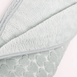 Patura bebelusi pufoasa cu inimioare - verde - Botez bebelusi