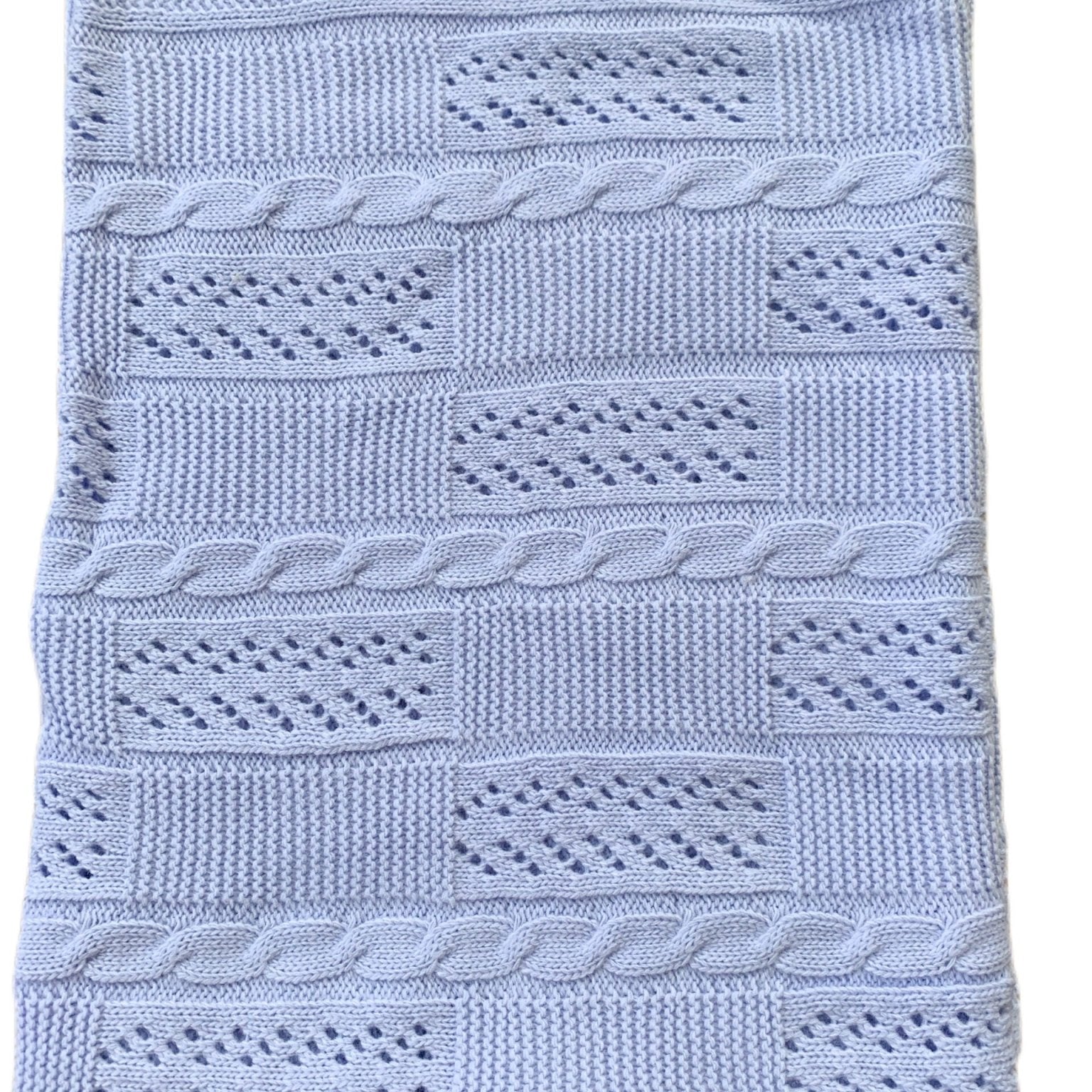 Patura crosetata albastra - Botez bebelusi