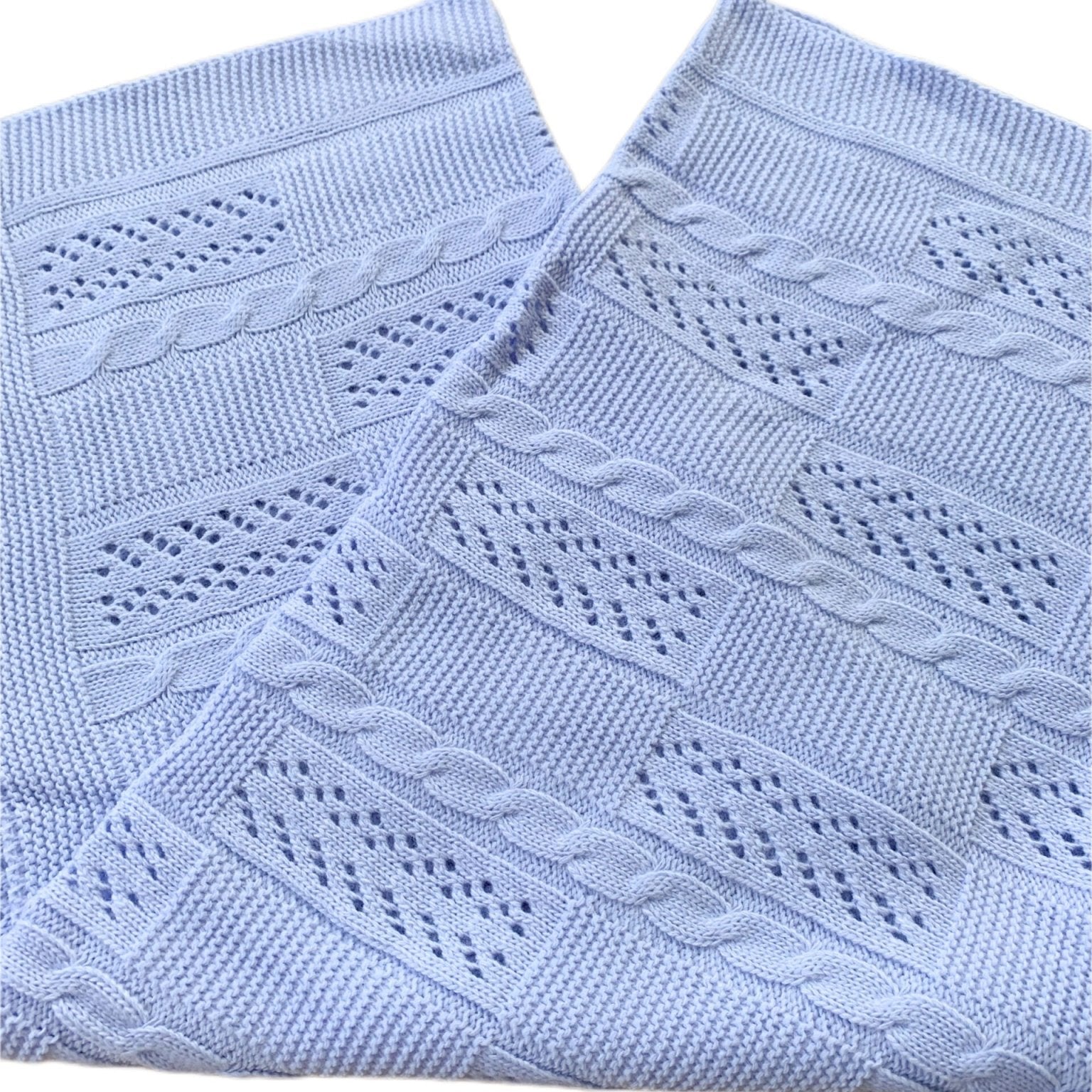 Patura crosetata albastra - Botez bebelusi