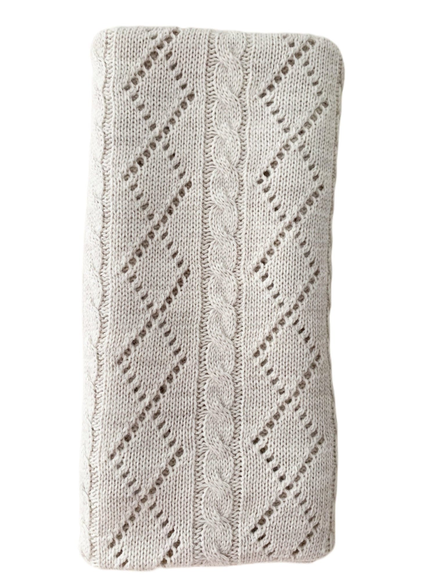 Patura crosetata bej - Botez bebelusi