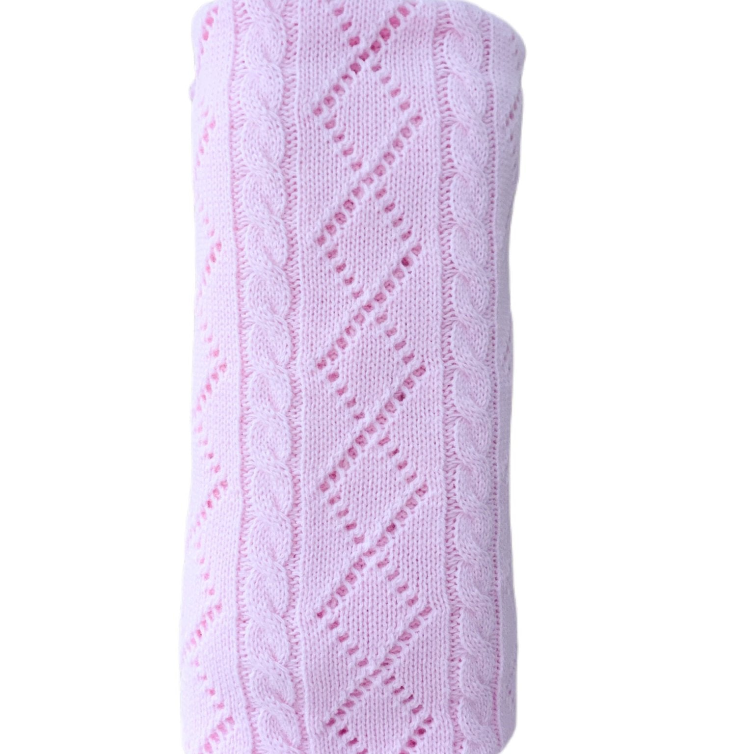 Patura crosetata roz - Botez bebelusi