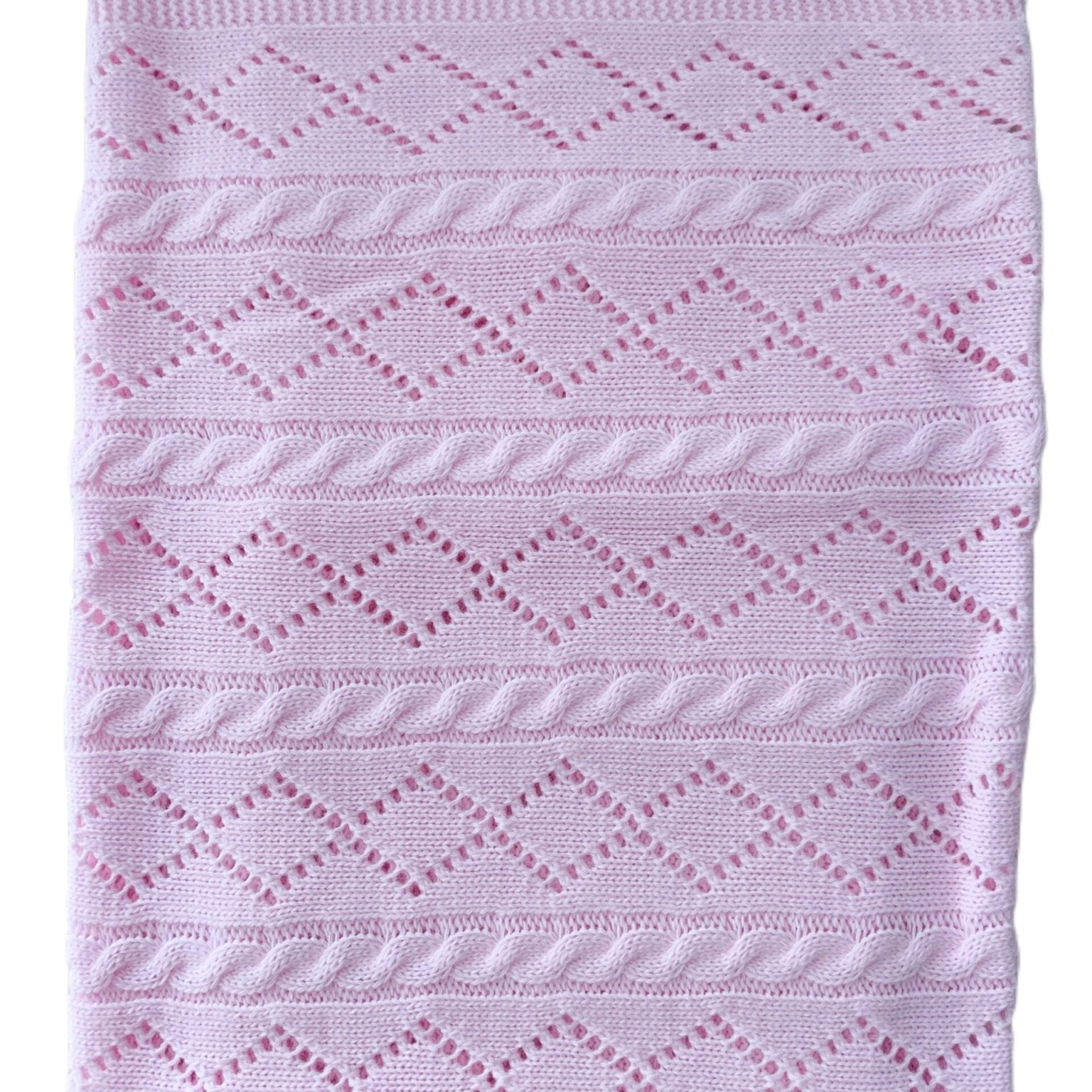 Patura crosetata roz - Botez bebelusi