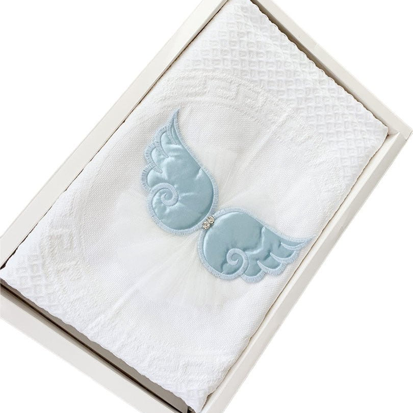 Patura cu aripi albastre - Botez bebelusi