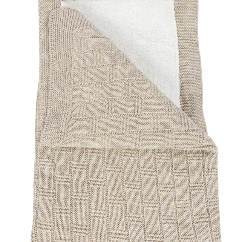 Patura tricotata bej Cocolino - Botez bebelusi