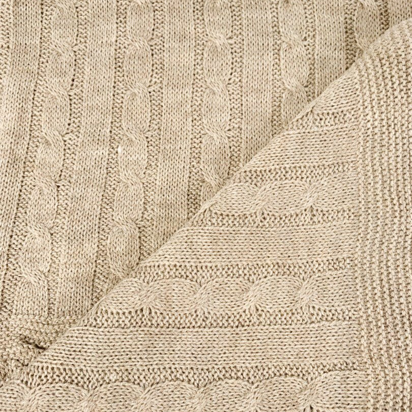 Patura tricotata maro - Botez bebelusi