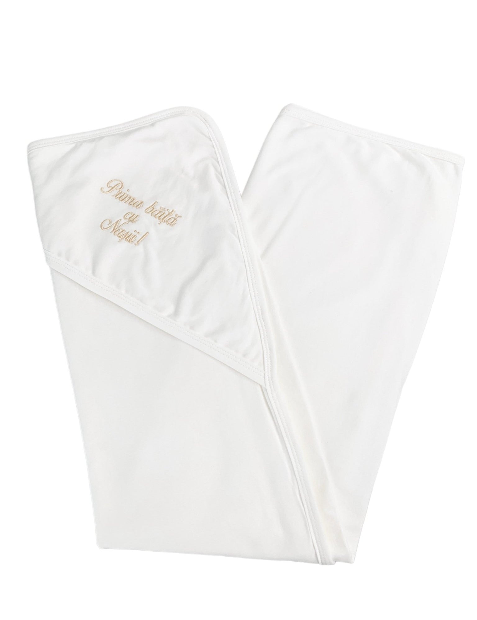 Prosop baie brodat "Prima baita cu Nasii" - Botez bebelusi