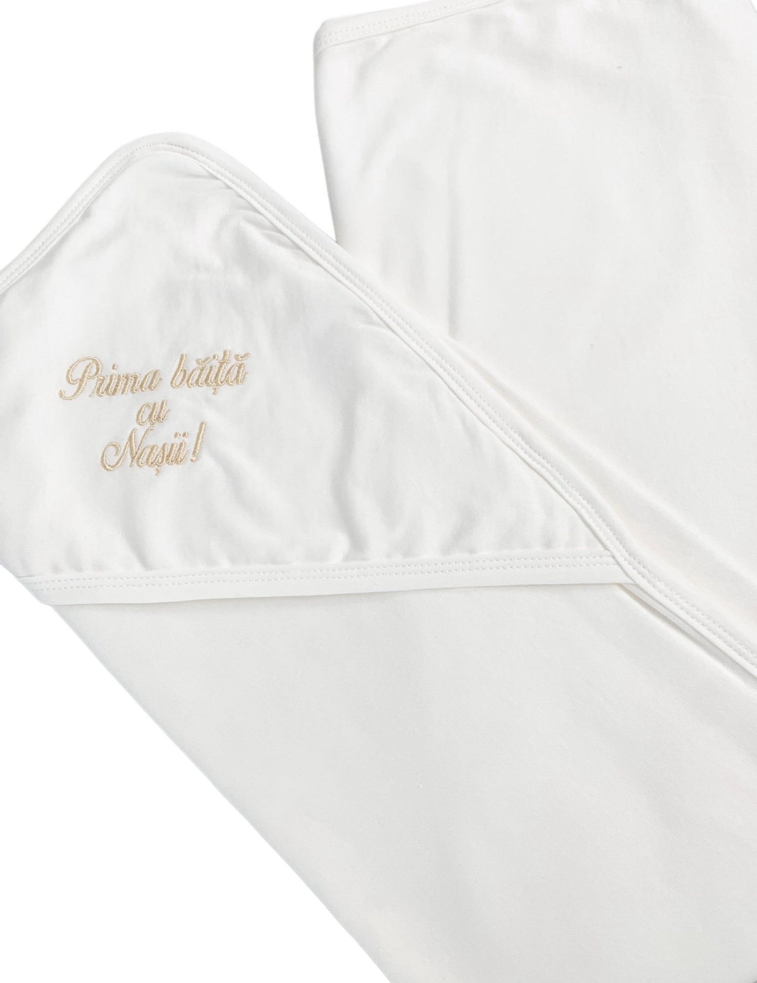 Prosop baie brodat "Prima baita cu Nasii" - Botez bebelusi