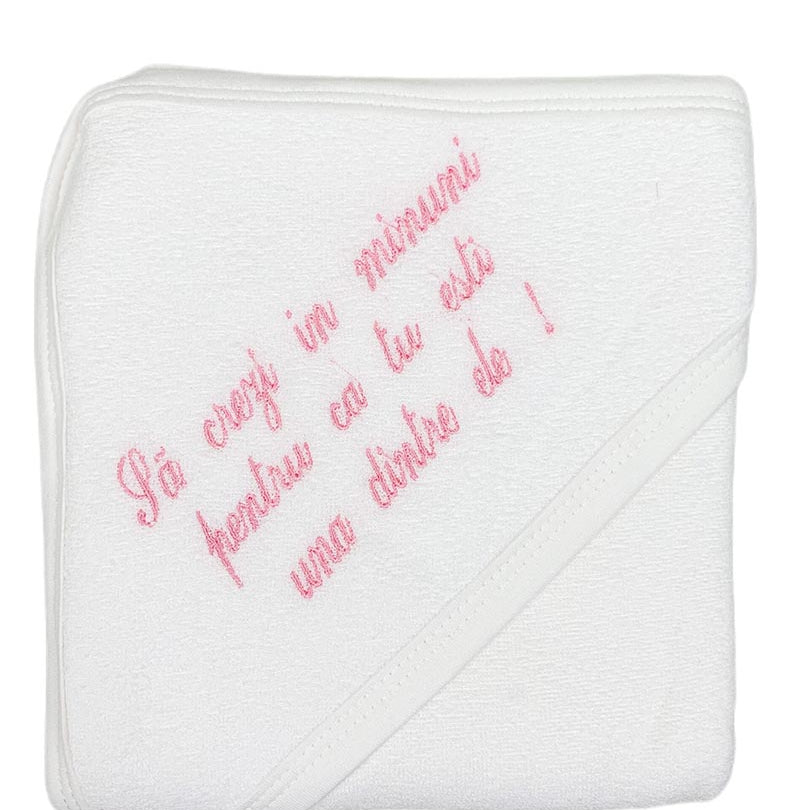 Prosop baie personalizat - Botez bebelusi