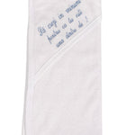 Prosop baie personalizat albastru - Botez bebelusi