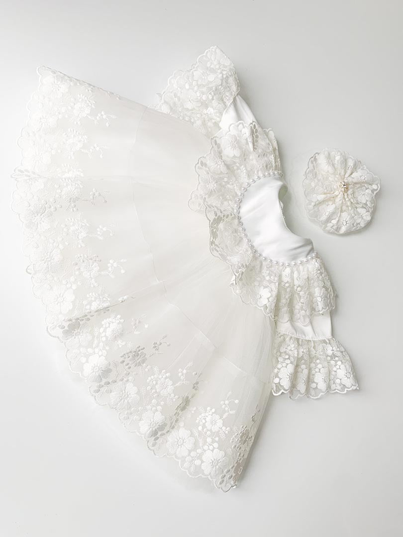 Rochie alba botez Otilia - Botez bebelusi