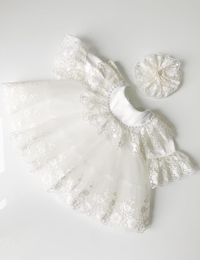 Rochie alba botez Otilia - Botez bebelusi