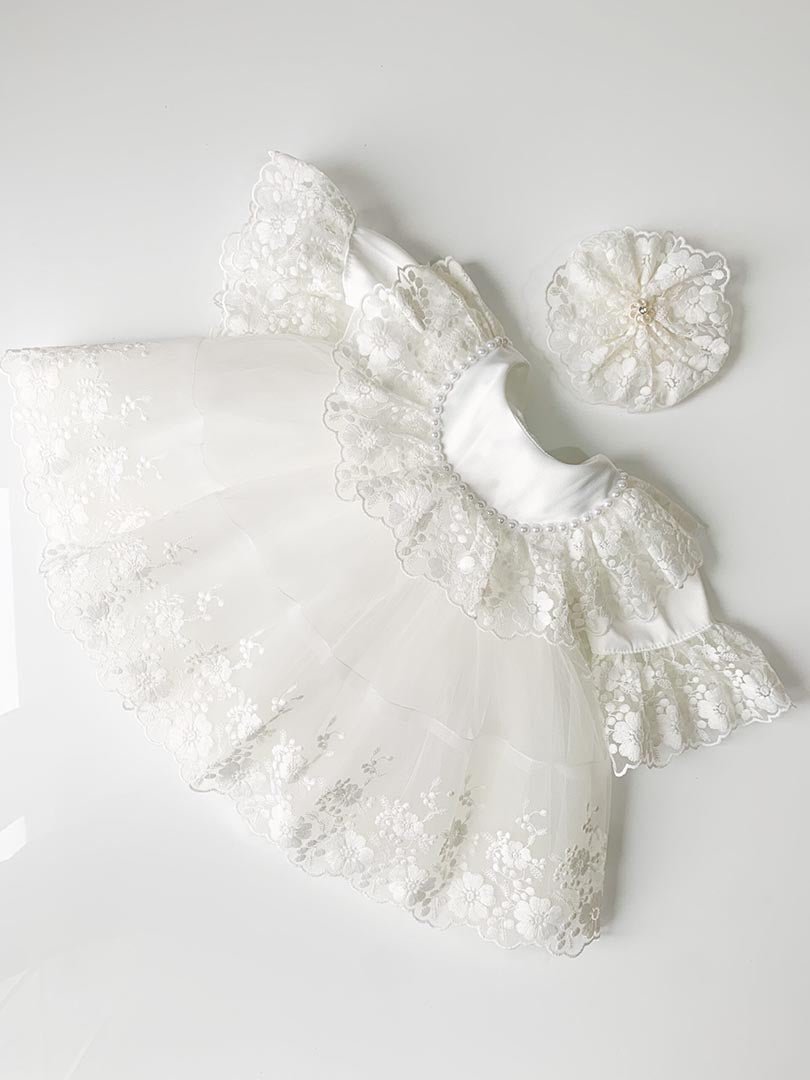 Rochie alba botez Otilia - Botez bebelusi