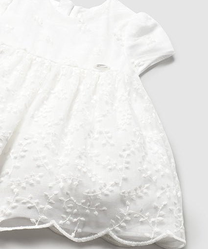 Rochie alba - Mayoral - Botez bebelusi