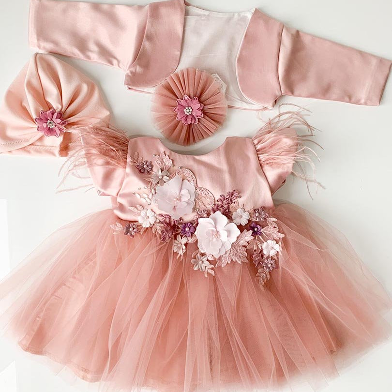 Rochie botez 4 piese Zara - Botez bebelusi