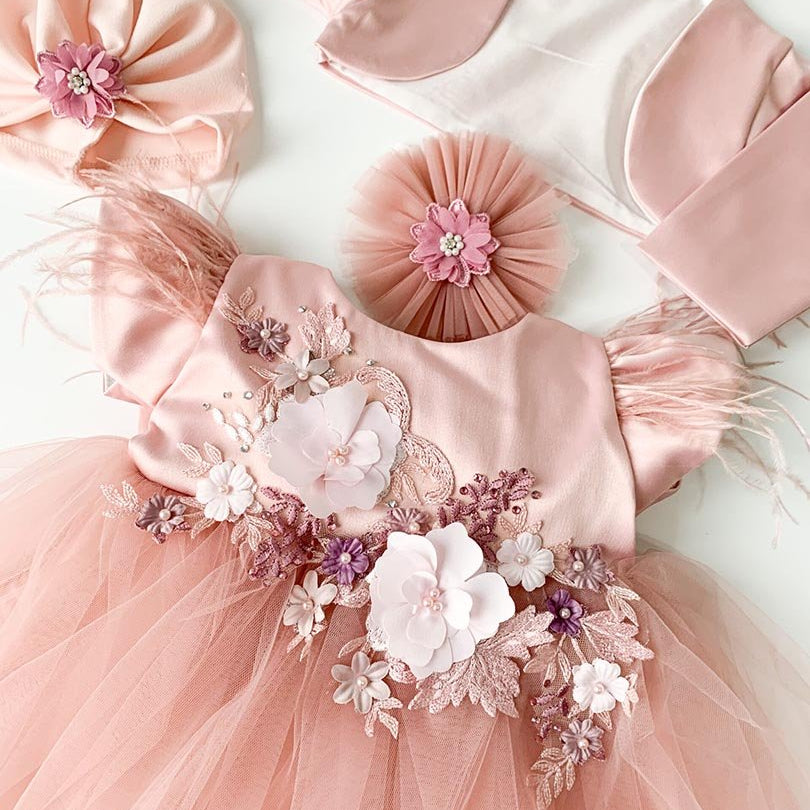 Rochie botez 4 piese Zara - Botez bebelusi