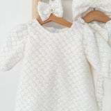 Rochie botez fetita alba Darlene - Botez bebelusi