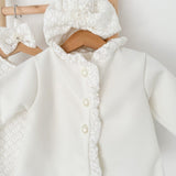 Rochie botez fetita alba Darlene - Botez bebelusi