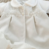 Rochie botez fetita alba Jaysa - Botez bebelusi
