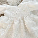 Rochie botez fetita alba Jaysa - Botez bebelusi