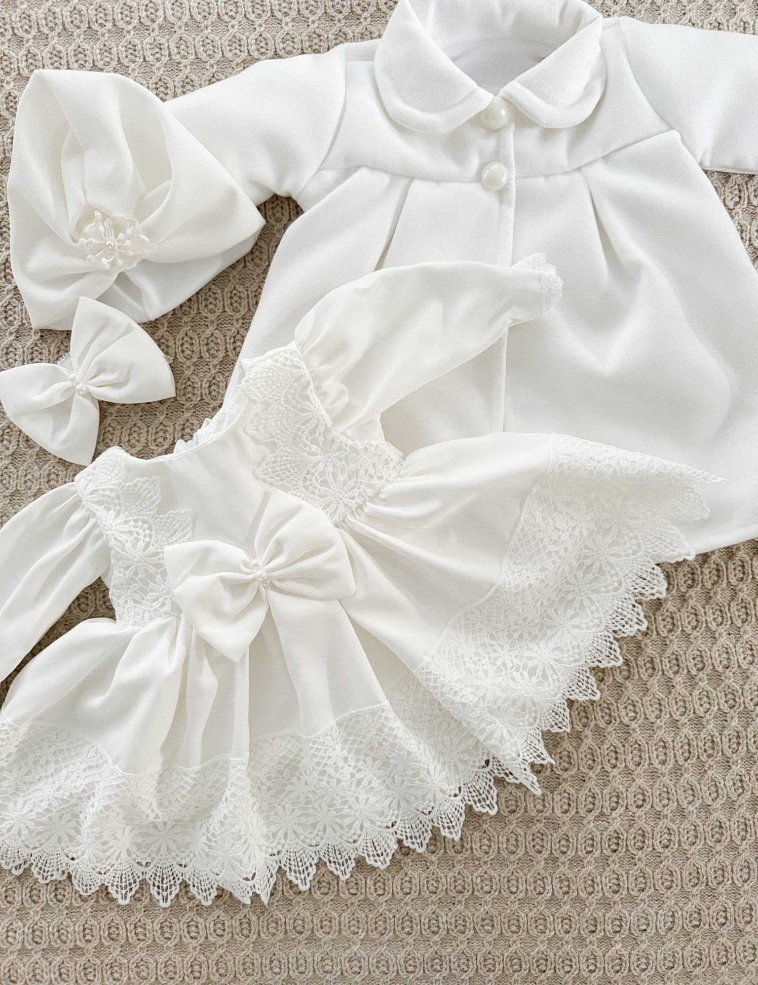 Rochie botez fetita alba Jess - Botez bebelusi