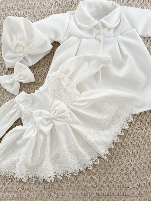 Rochie botez fetita alba Jess - Botez bebelusi