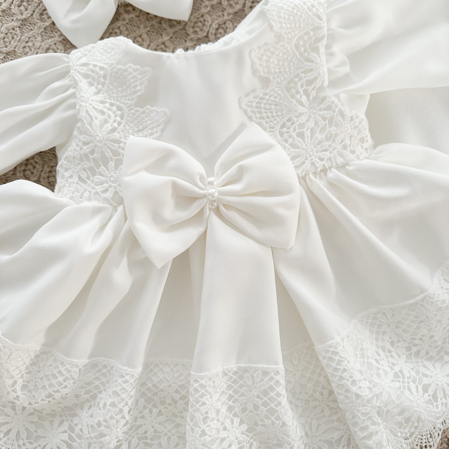 Rochie botez fetita alba Jess - Botez bebelusi