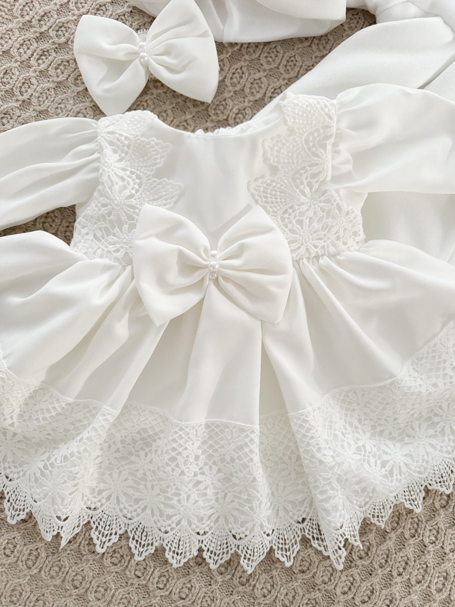 Rochie botez fetita alba Jess - Botez bebelusi