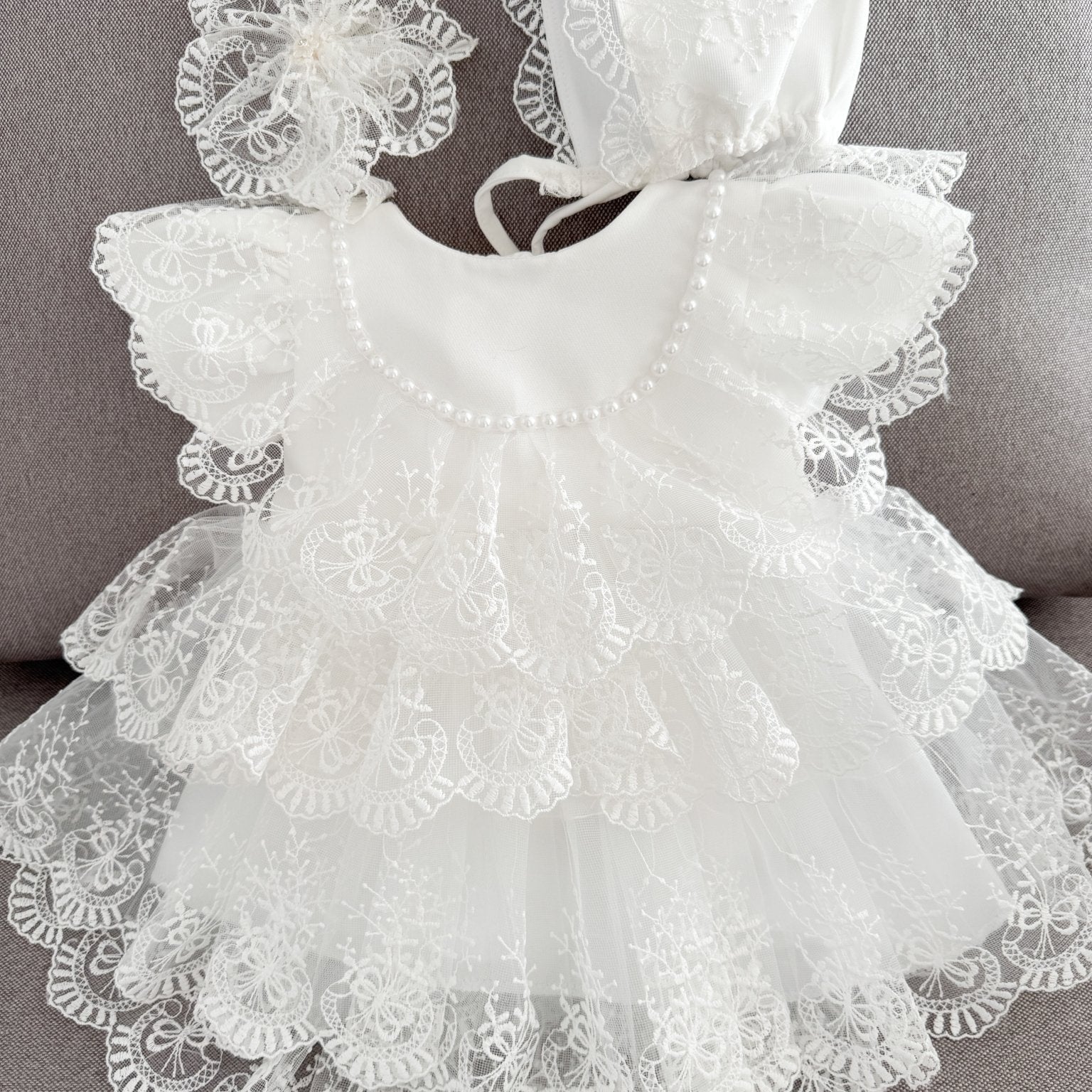 Rochie botez fetita Marnie - Botez bebelusi