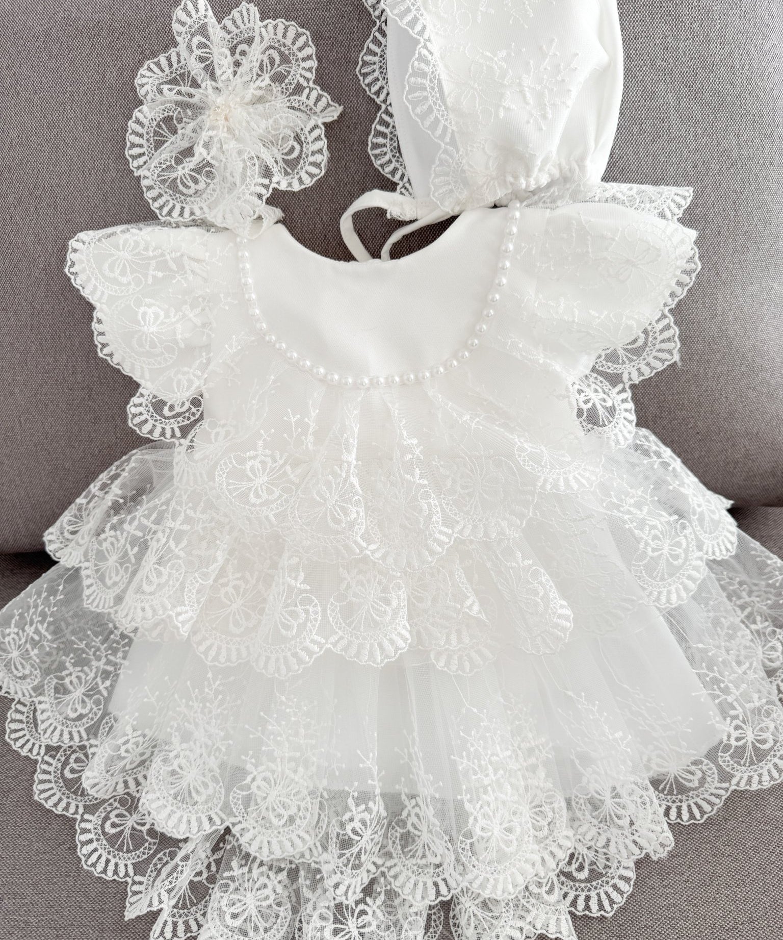 Rochie botez fetita Marnie - Botez bebelusi