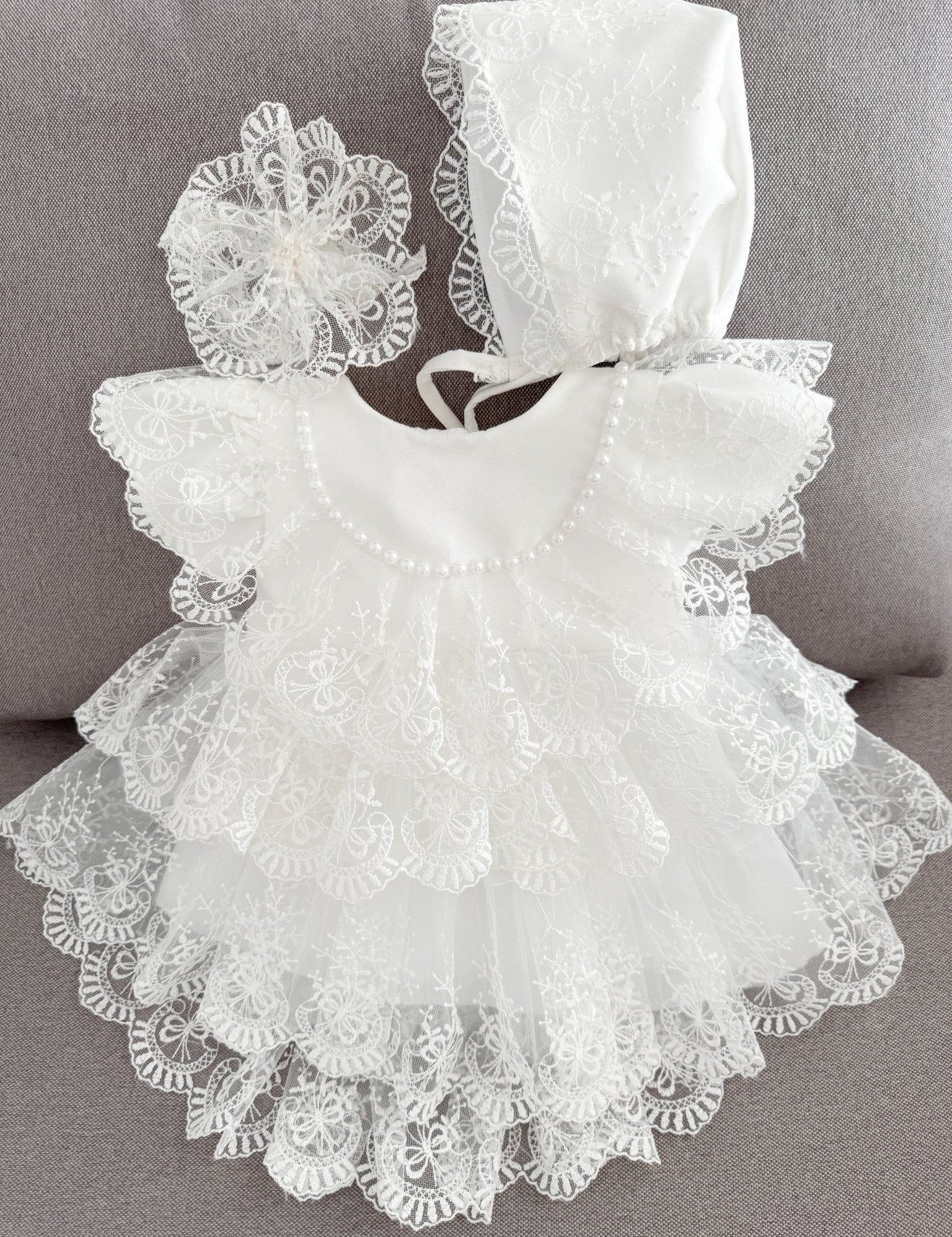 Rochie botez fetita Marnie - Botez bebelusi