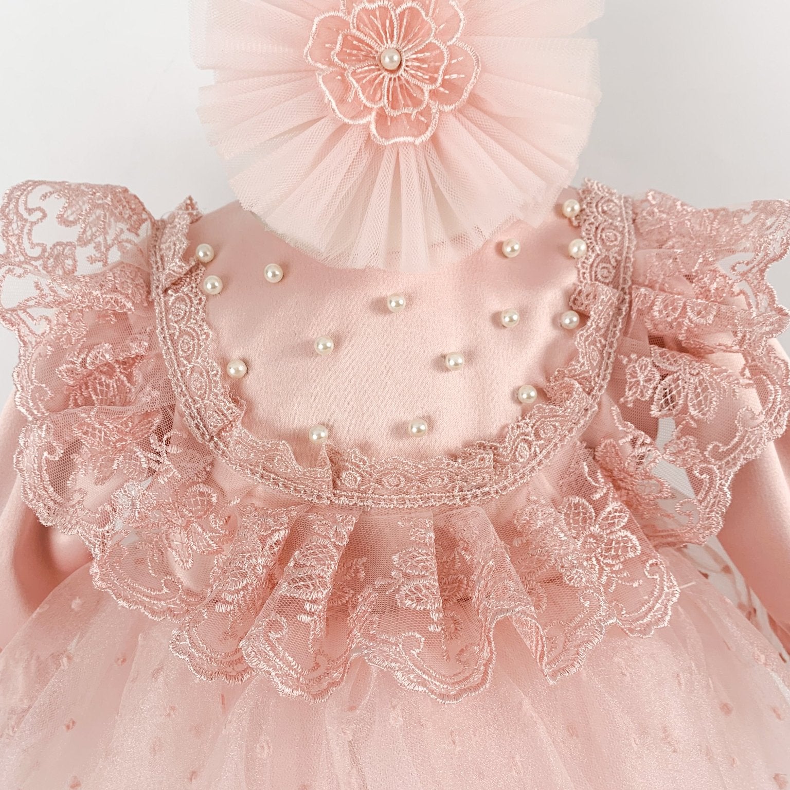 Rochie botez fetita Pearl - Botez bebelusi