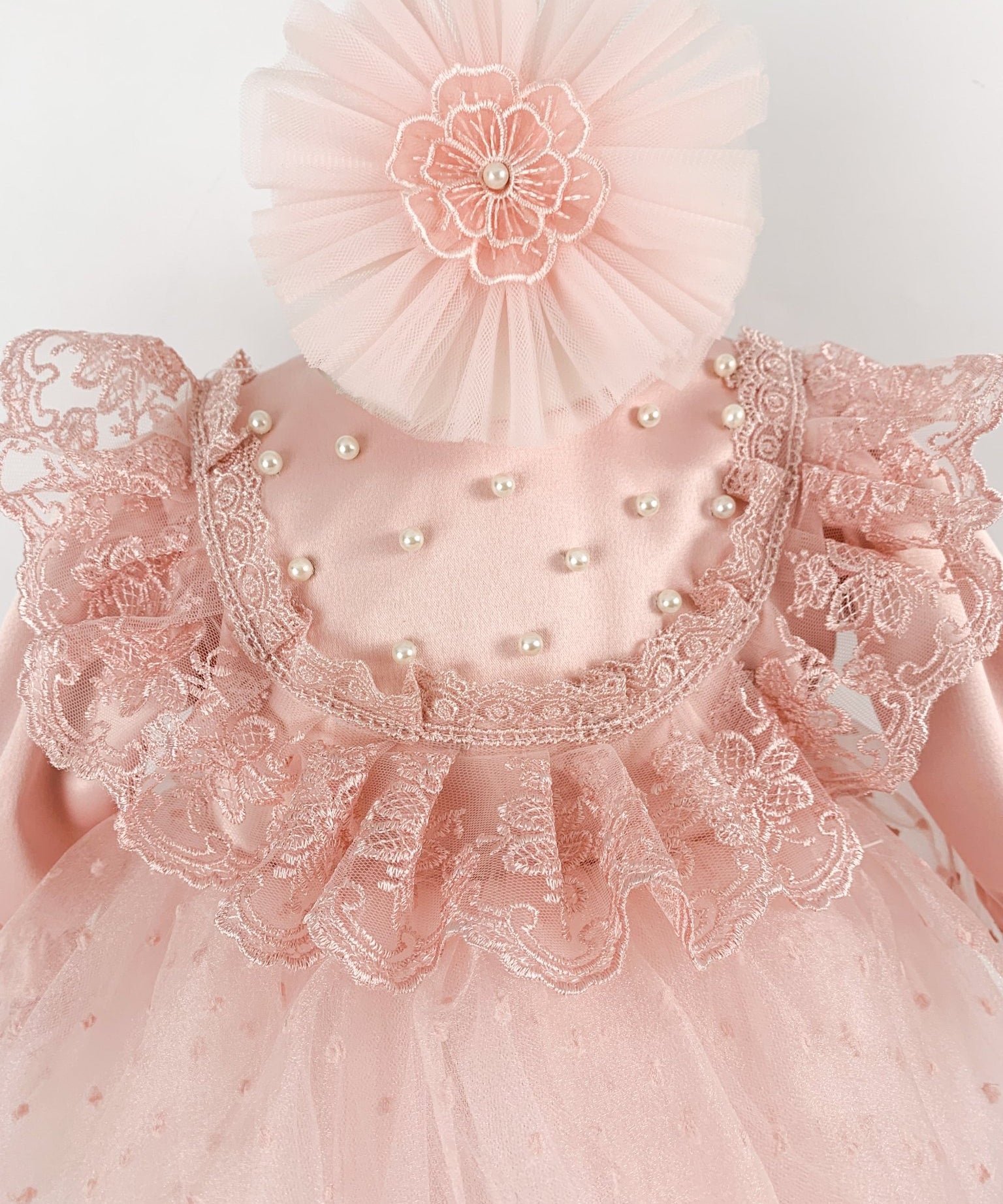 Rochie botez fetita Pearl - Botez bebelusi