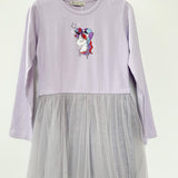 Rochie fetita lila cu unicorn - Botez bebelusi