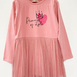 Rochie fetita roz Princess - Botez bebelusi