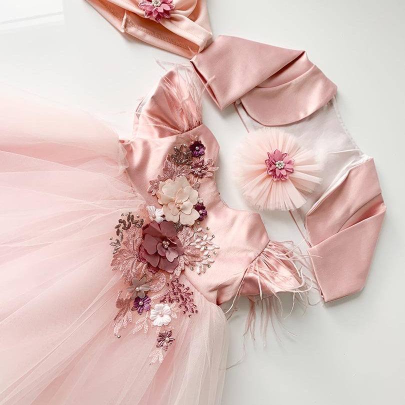 Rochie roz botez Jaya - Botez bebelusi