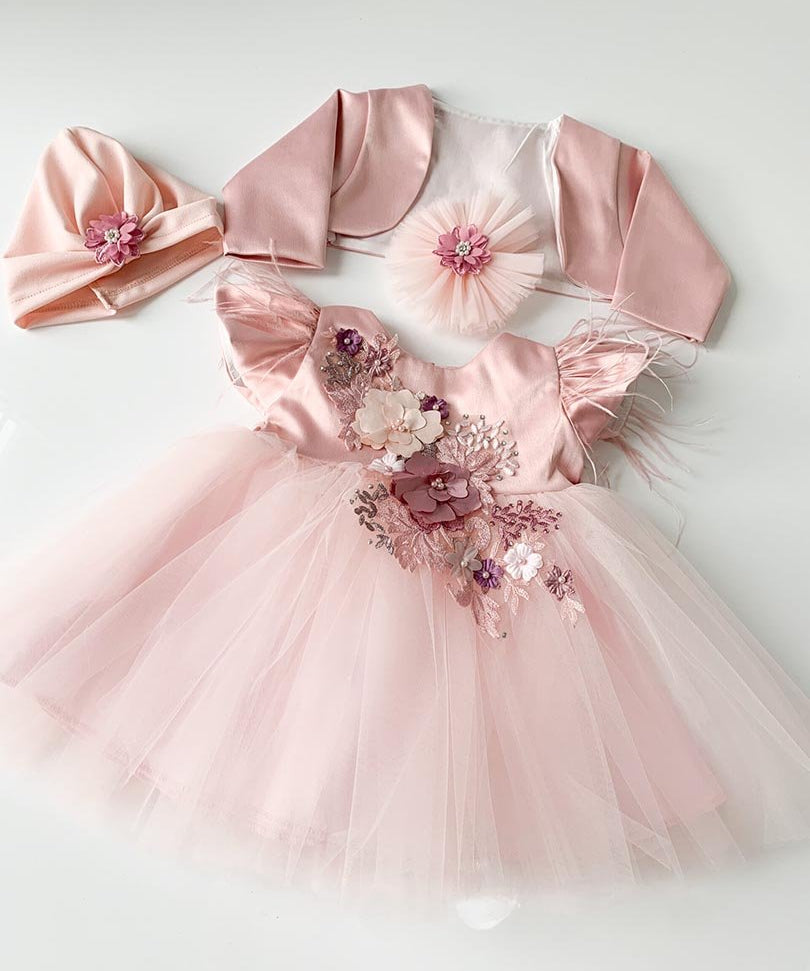 Rochie roz botez Jaya - Botez bebelusi