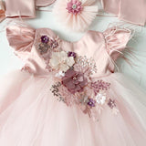 Rochie roz botez Jaya - Botez bebelusi