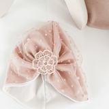 Rochita bebelusi cu palton, turban si bentita - Andrusca - Botez bebelusi