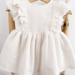 Rochita Bebelusi Ivory din Tul cu Dantela Model de Ocazie - Katinca - Botez bebelusi