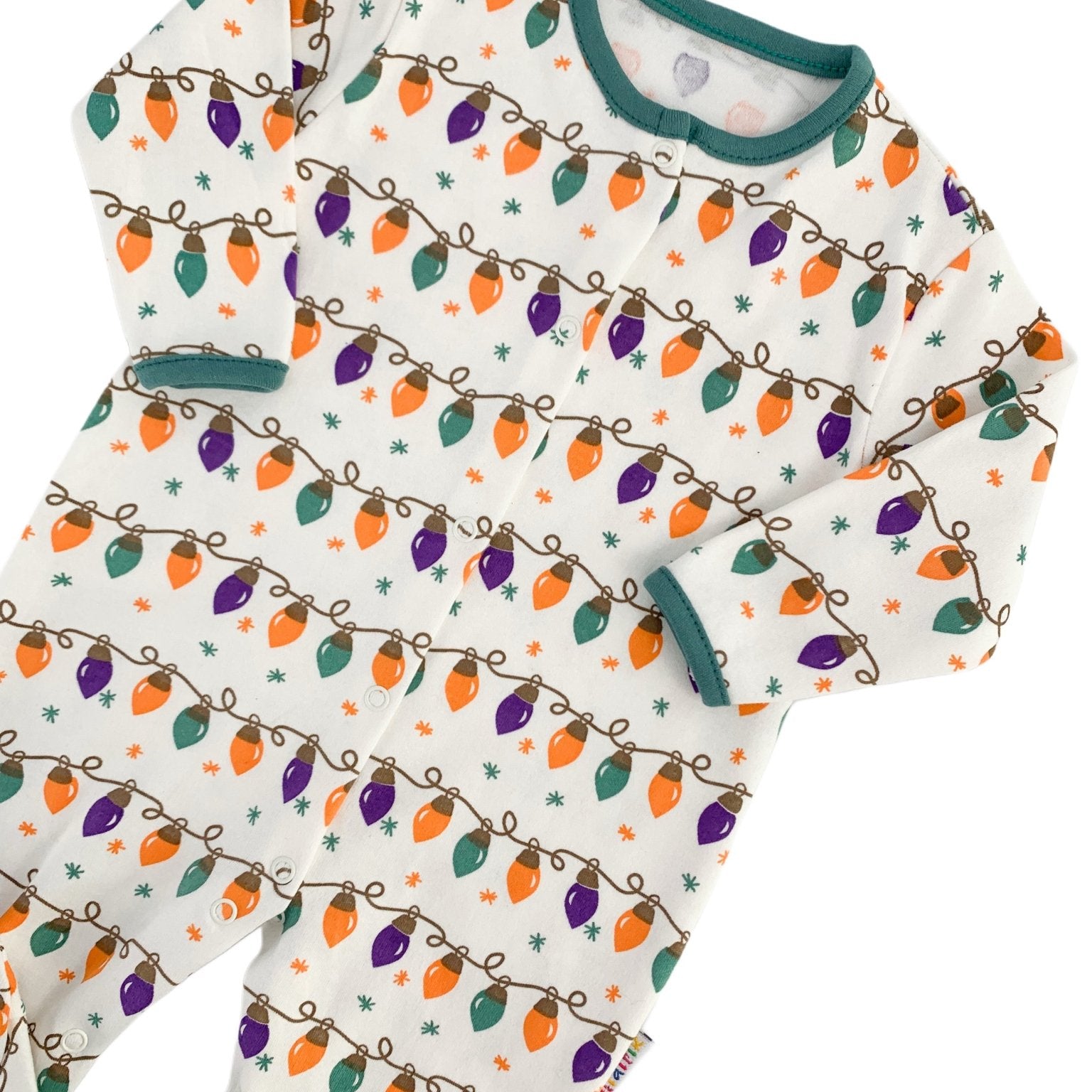 Salopeta baiat alba cu beculete - Botez bebelusi