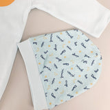 Salopeta baiat albastra cu stelute si luna - 2 piese - Botez bebelusi