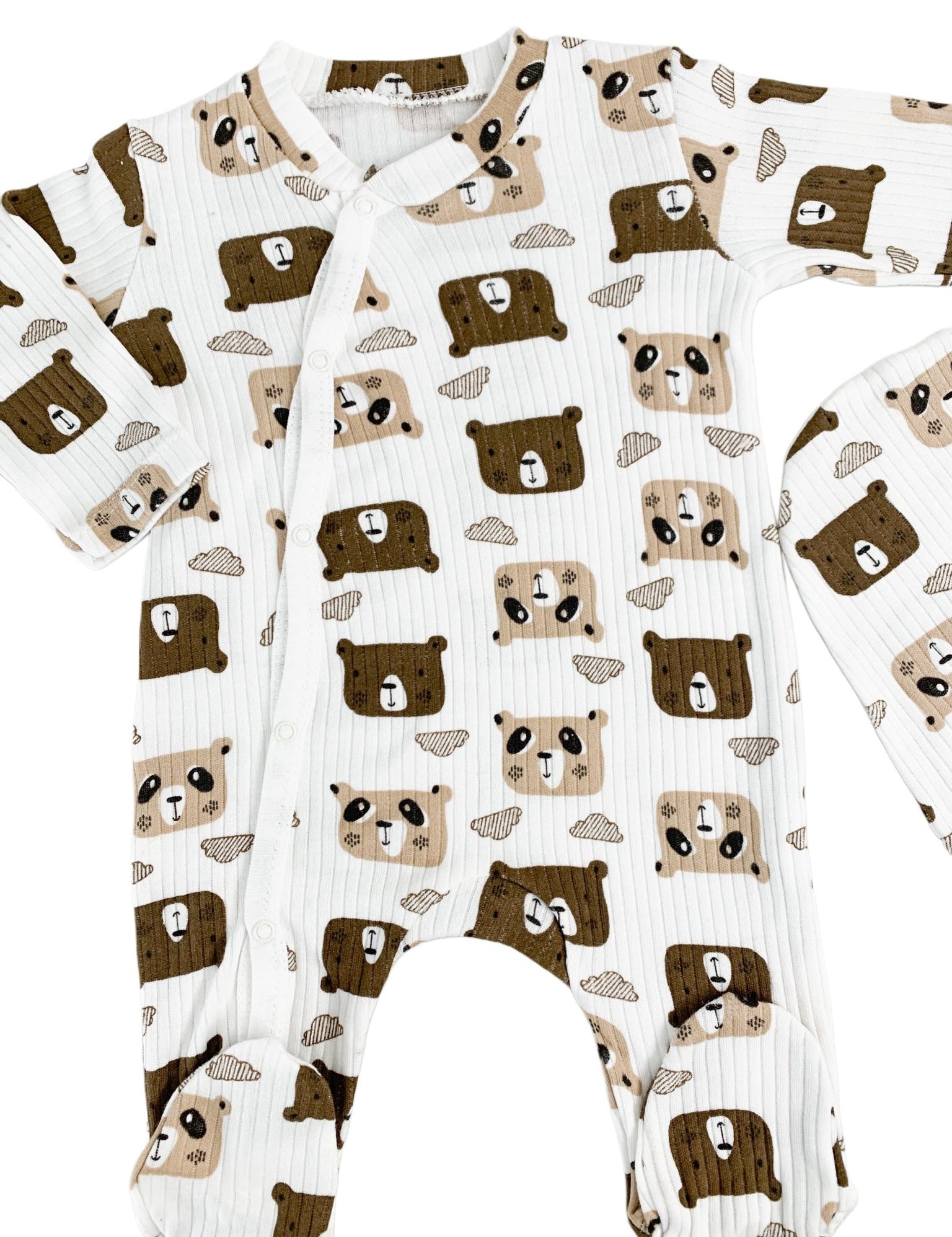 Salopeta baiat cu ursuleti - Botez bebelusi