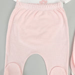 Salopeta fetite alba cu paturica - 4 piese - Botez bebelusi