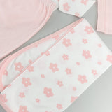 Salopeta fetite alba cu paturica - 4 piese - Botez bebelusi